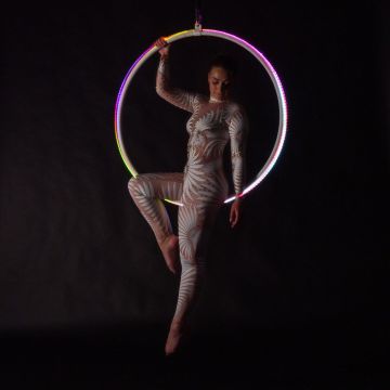 Aerial LED Hoop - 95 cm - 25 mm - ein Aufhängpunkt