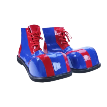 Clown Schuhe - blau/rot