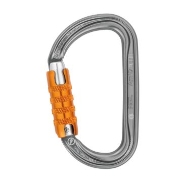 Petzl Am'D Twist Lock Karabiner - Aluminium D-Form