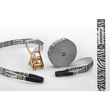 Slackstar - Slackline Set Zebra - 15 m - 50 mm